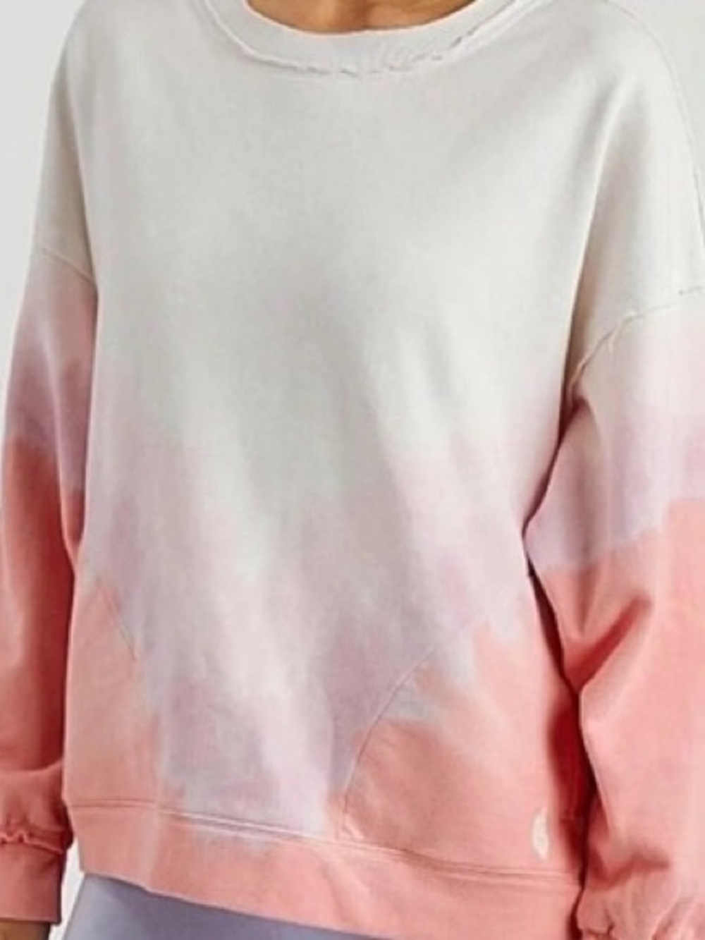 FP Movement Tye Dye Pink Pullover Sweatshirt
